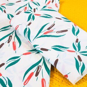 Vintage Wamsutta DAKOTAH Cattails Pillowcase Set 70s Ultracale Textile Bedding